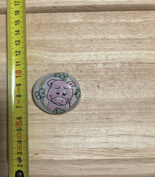 Glücksbringer - Schwein mit Umrandung