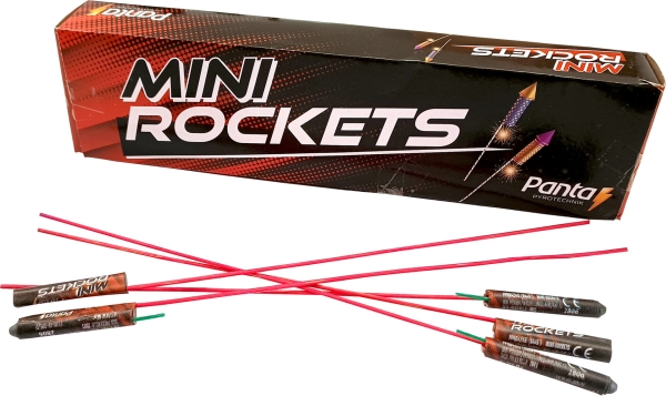 Mini Rockets mit Pfeifen und Knall