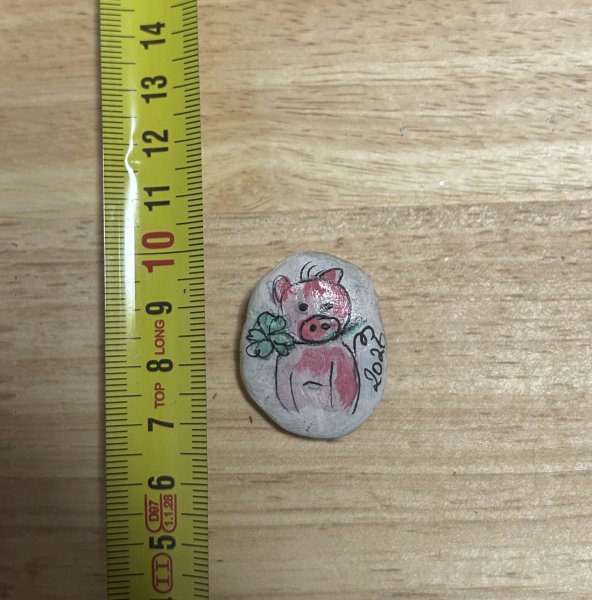 Glücksbringer - Schwein mit Kleeblatt